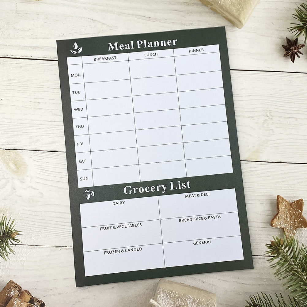Meal Prep Weekly - 2Pcs Elegant Weekly Meal Planning Notebook