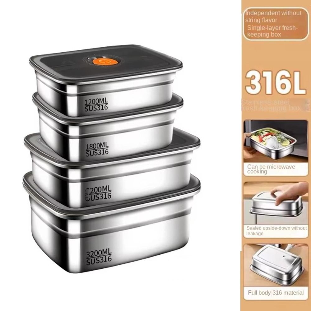 Stainless Steel Camping Lunch  - đánh giá và giá Meal Prep Lunch Boxes