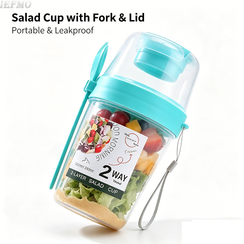 On-the-Go Salad Bowl Set with  - đánh giá và giá Meal Prep Yogurt Bowl