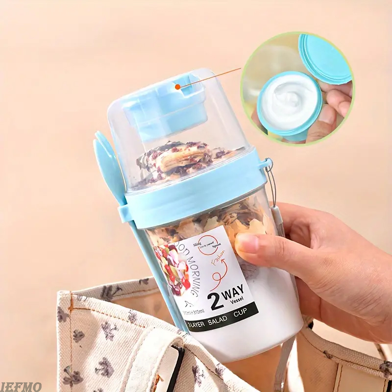 On-the-Go Salad Bowl Set with  - đánh giá và giá Meal Prep Yogurt Bowl