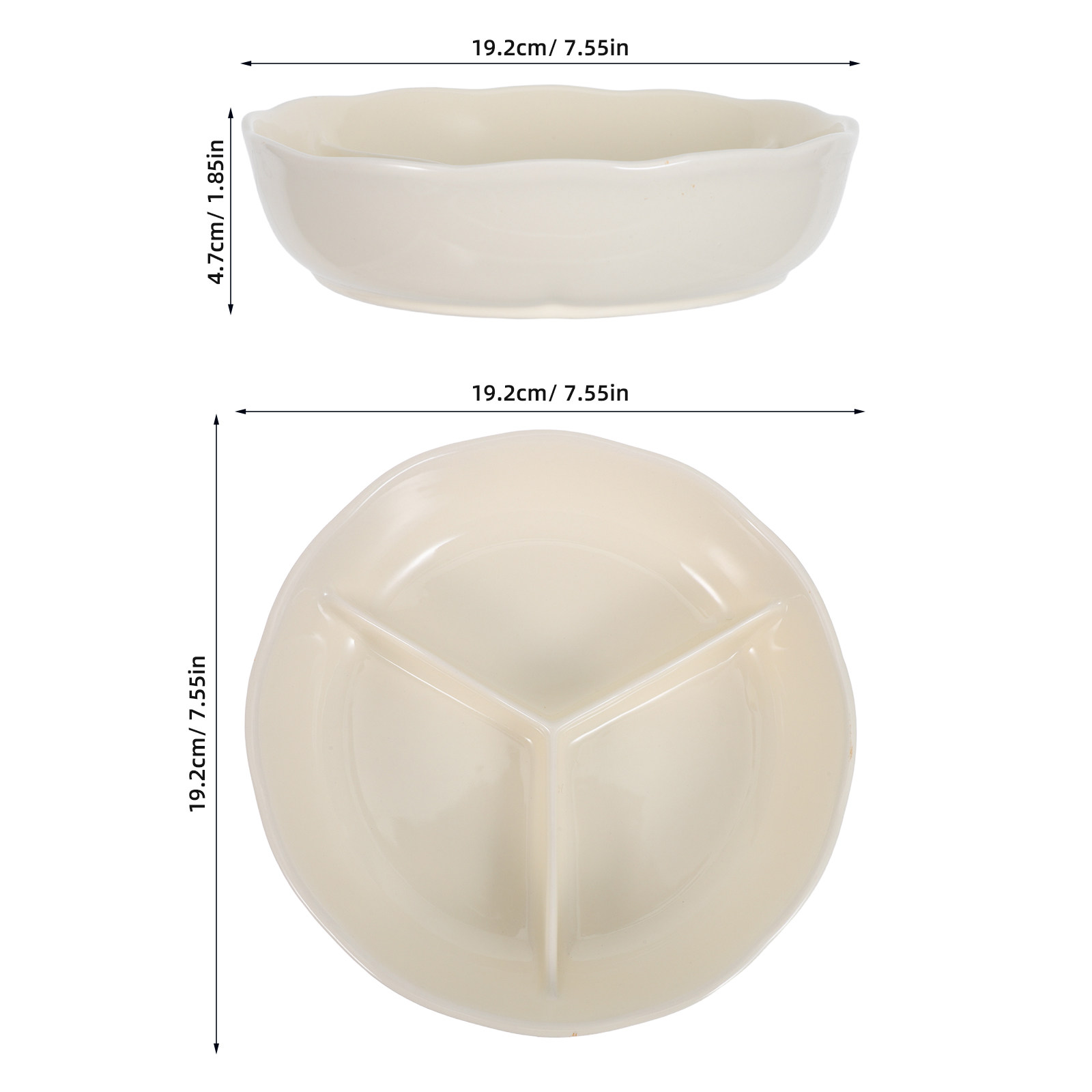 Ceramic Divided Dinner Plate R - đánh giá và giá Meal Prep Healthy