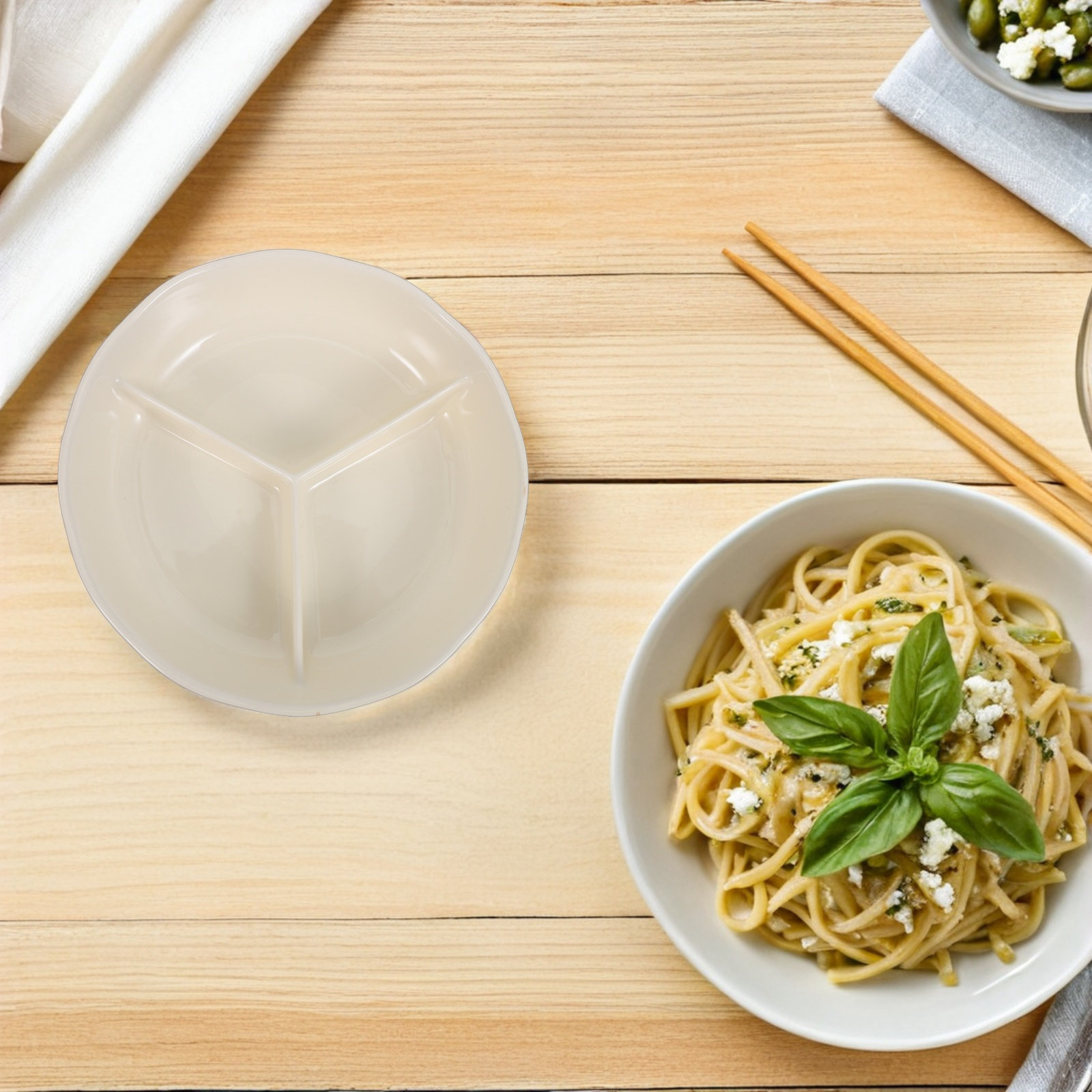Ceramic Divided Dinner Plate R - đánh giá và giá Meal Prep Healthy