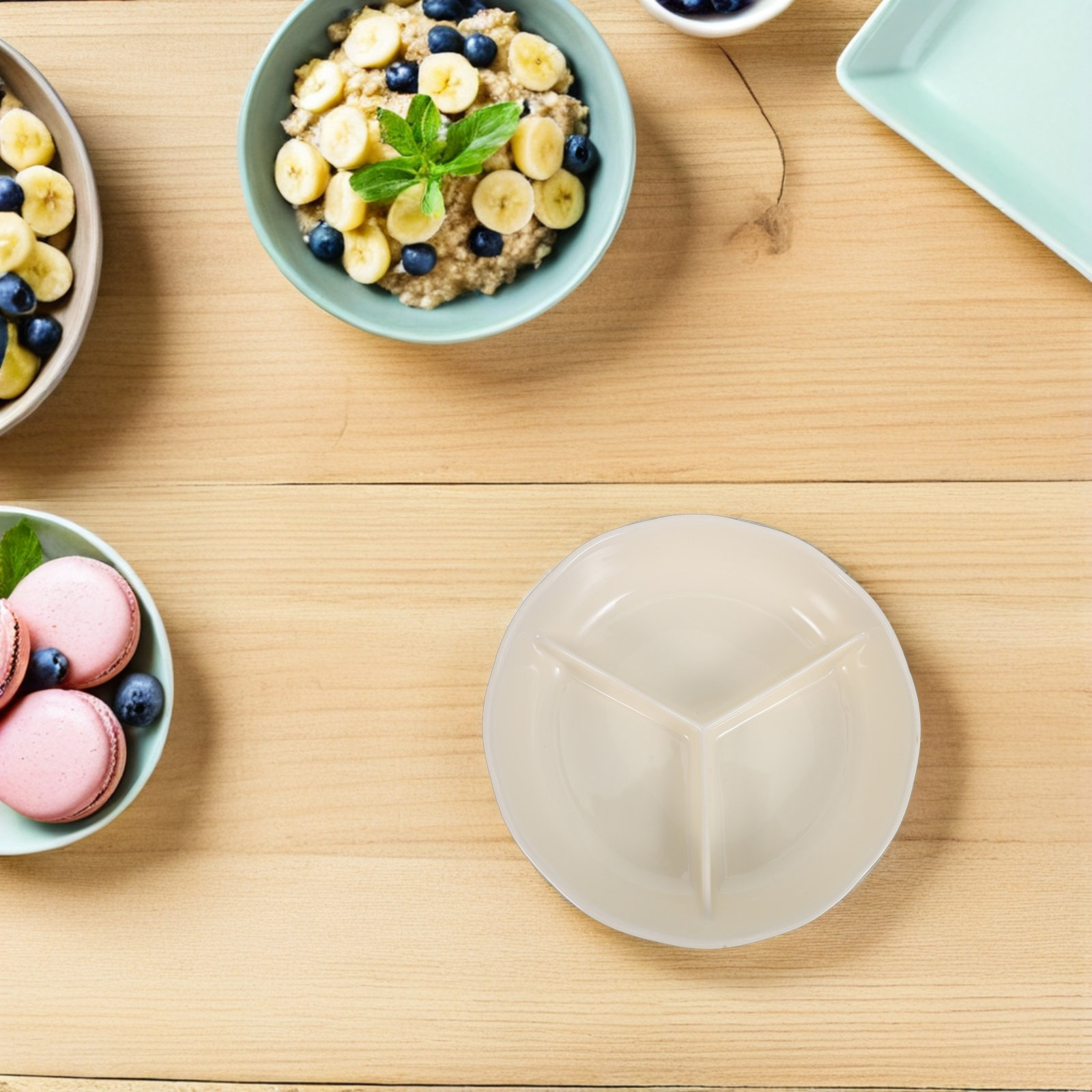 Ceramic Divided Dinner Plate R - đánh giá và giá Meal Prep Healthy
