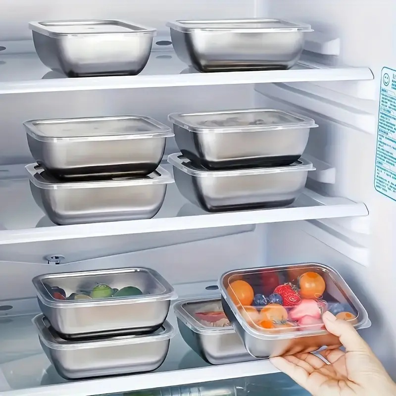 5-Piece Stainless Steel Food S - đánh giá và giá Meal Prep Lunch Boxes