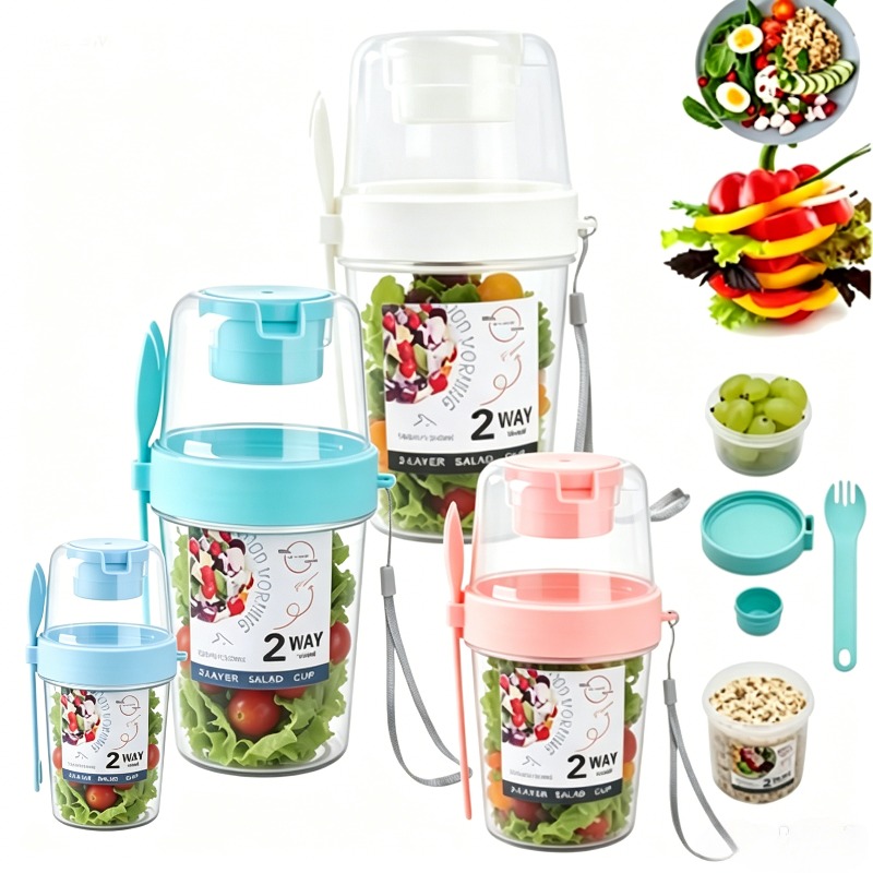 Portable Salad Cup Double Oatm - đánh giá và giá Meal Prep Yogurt Containers