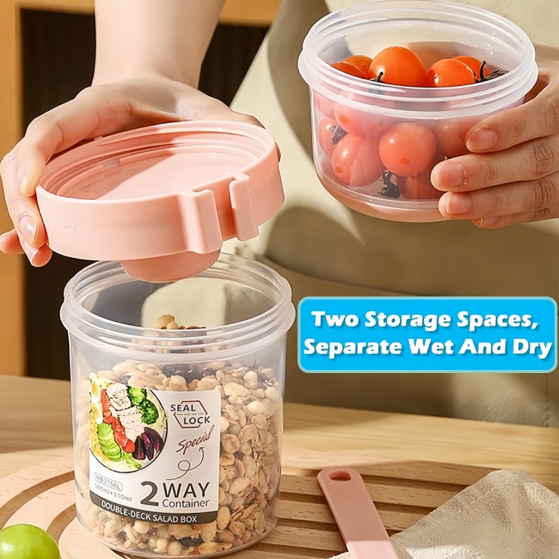 Portable Salad Cup Double Oatm - đánh giá và giá Meal Prep Yogurt Containers