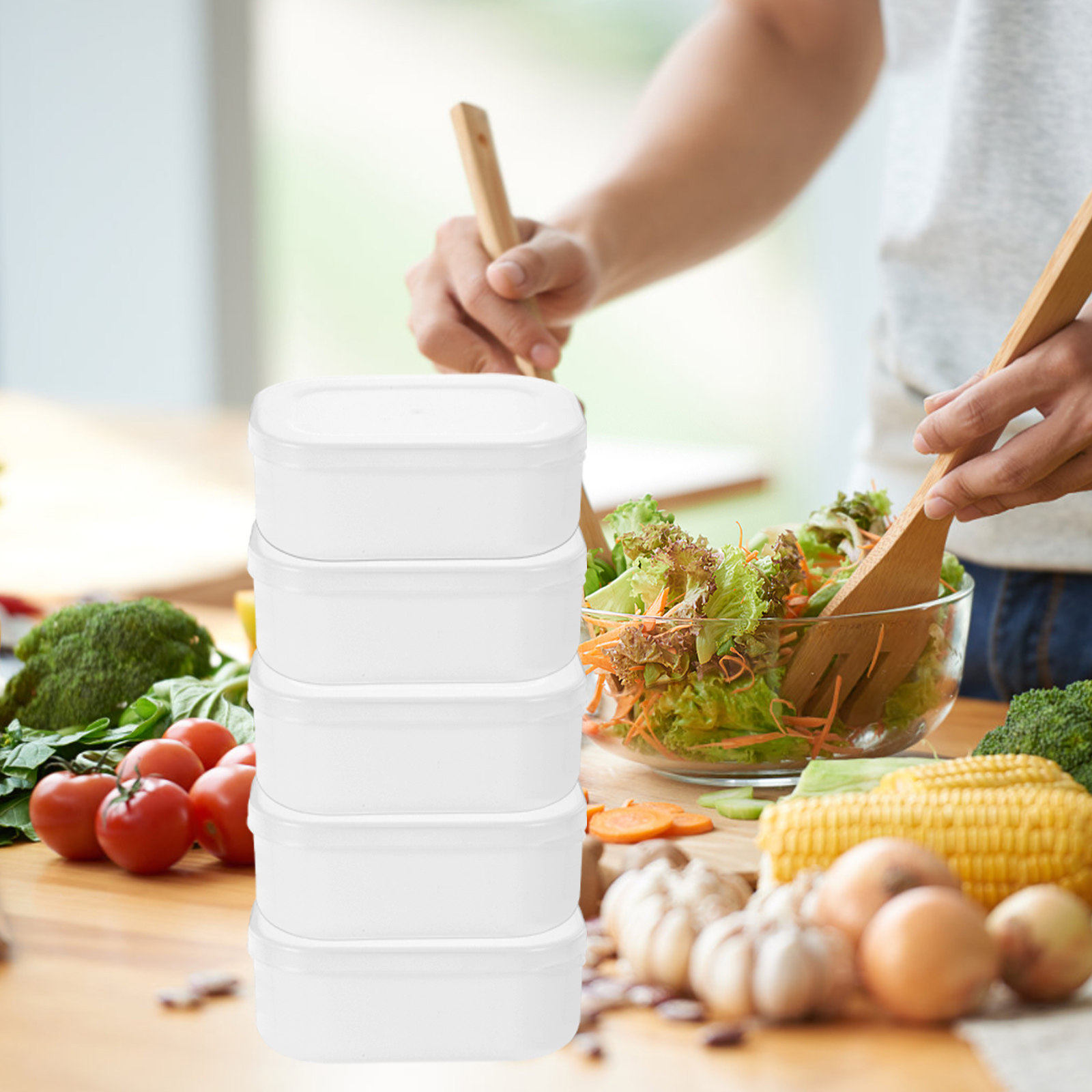 5Pcs Rice Grain Portion Storag - đánh giá và giá Meal Prep Healthy
