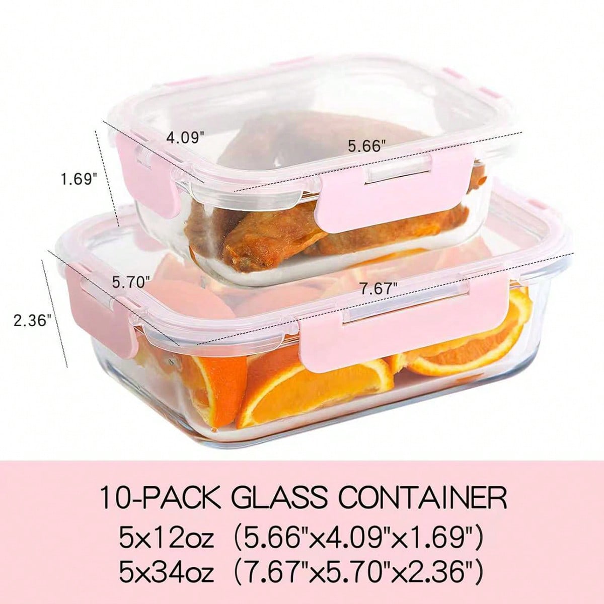 10 Pack Glass Meal Prep Contai - đánh giá và giá Meal Prep Lunch Boxes