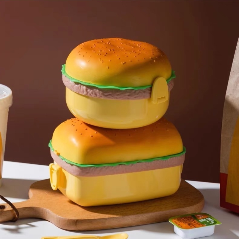 Hamburger Lunch Box Double Tie - đánh giá và giá Meal Prep Lunch Boxes