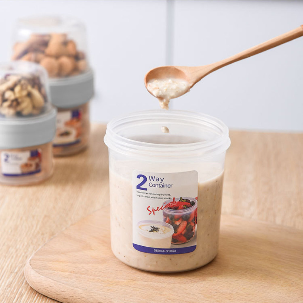 Portable Dual Layer Food Stora - đánh giá và giá Meal Prep Yogurt Bowl