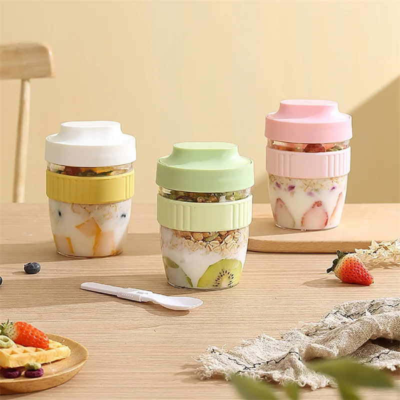 480/570ml Breakfast Cup Portab - đánh giá và giá Meal Prep Yogurt Containers