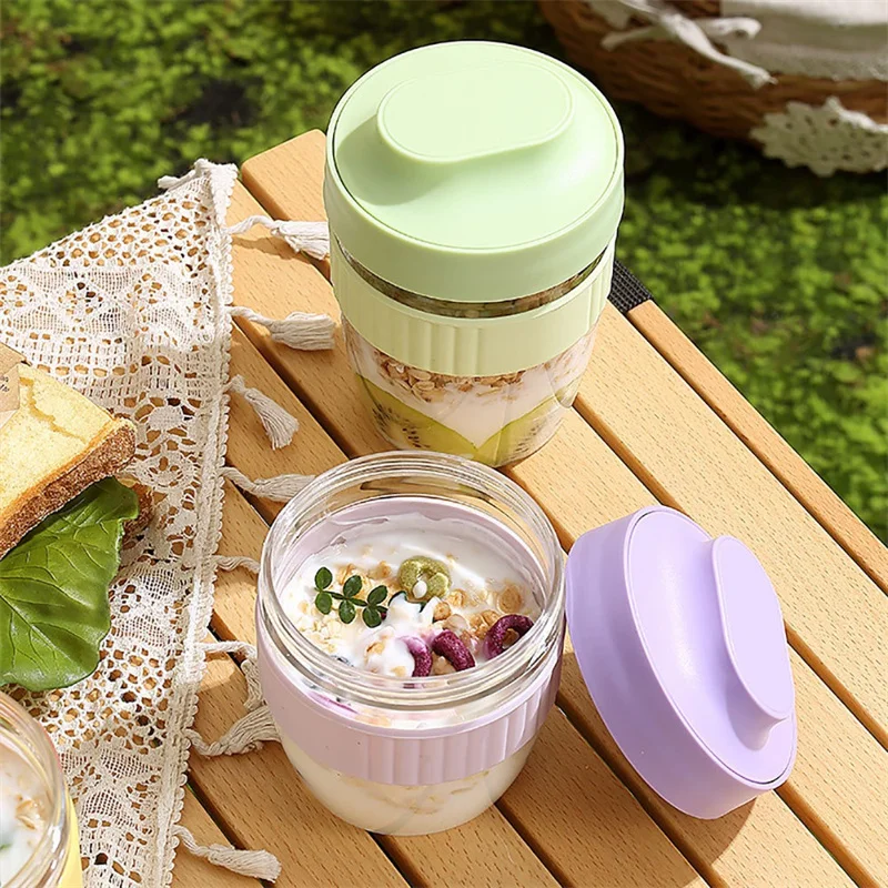 480/570ml Breakfast Cup Portab - đánh giá và giá Meal Prep Yogurt Containers