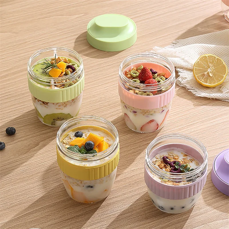 480/570ml Breakfast Cup Portab - đánh giá và giá Meal Prep Yogurt Containers