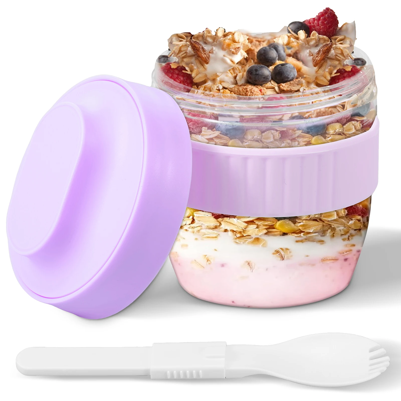 Double Layer Overnight Oats Co - đánh giá và giá Meal Prep Yogurt Containers