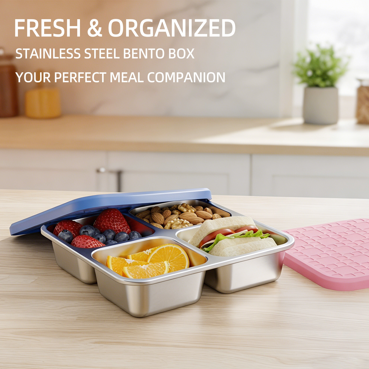 304 Stainless Steel Divided Lu - đánh giá và giá Meal Prep Lunch Boxes