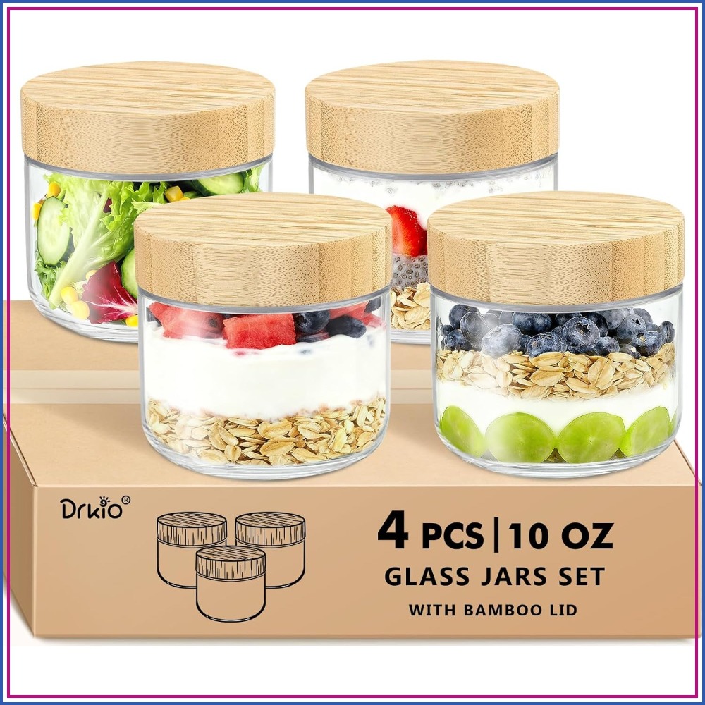 10 Oz Overnight Oats Container - đánh giá và giá Meal Prep Yogurt Containers