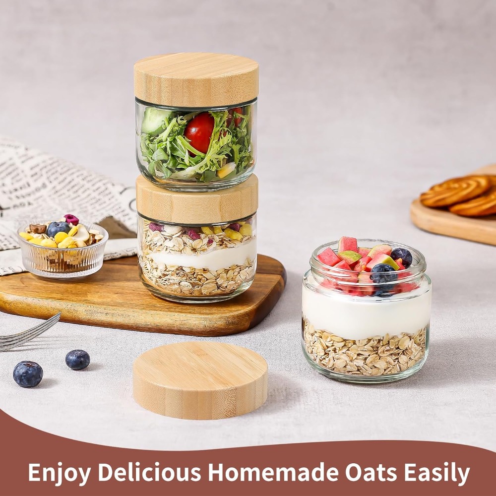 10 Oz Overnight Oats Container - đánh giá và giá Meal Prep Yogurt Containers